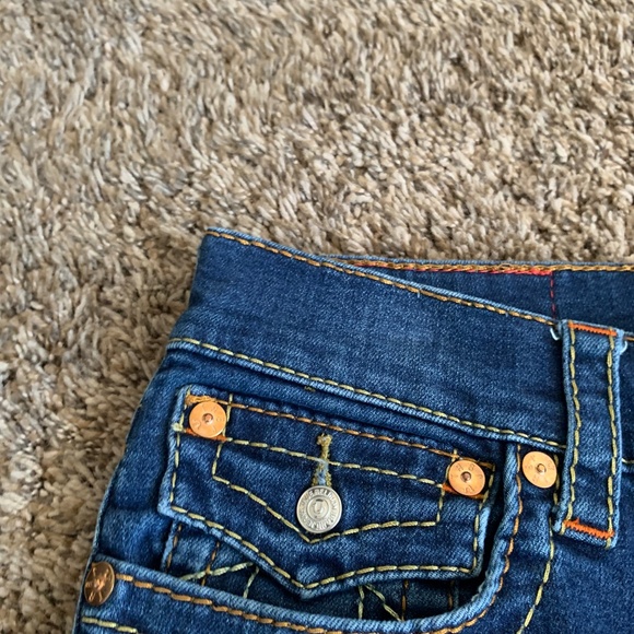 True Religion Rocco Relaxed Skinny Jeans Sz.30 Mid Rise Dark Medium Wash Denim - Picture 3 of 12